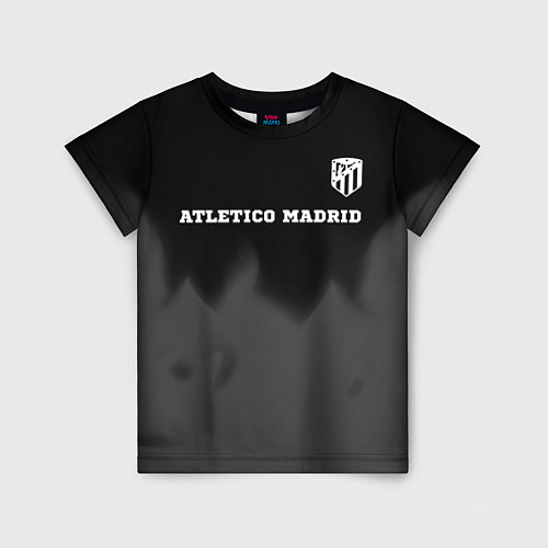Детская футболка Atletico Madrid sport на темном фоне посередине / 3D-принт – фото 1