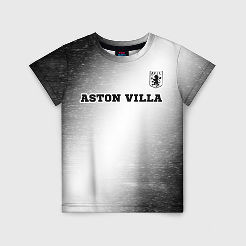 Детская футболка Aston Villa sport на светлом фоне посередине / 3D-принт – фото 1