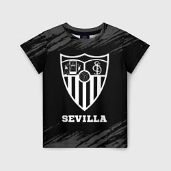 Футболка детская Sevilla sport на темном фоне, цвет: 3D-принт