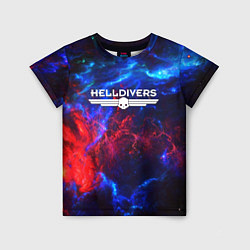 Футболка детская Helldivers: Space Logo, цвет: 3D-принт