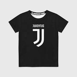 Футболка детская Ювентус лого, цвет: 3D-принт