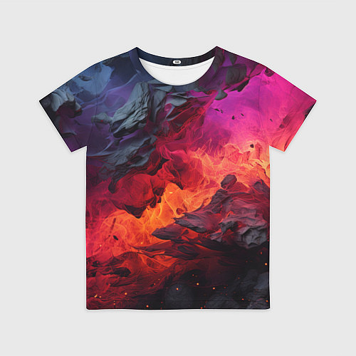Детская футболка Яркий абстрактный путь / 3D-принт – фото 1