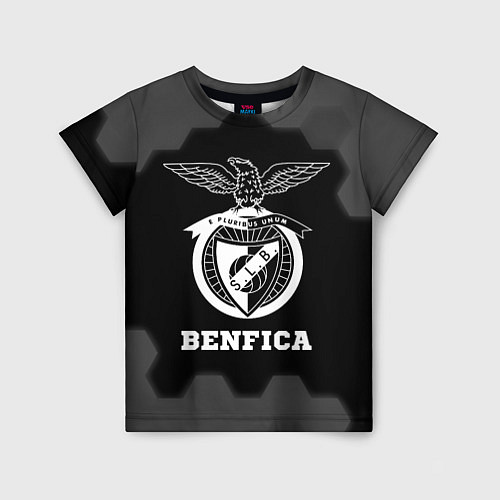 Детская футболка Benfica sport на темном фоне / 3D-принт – фото 1