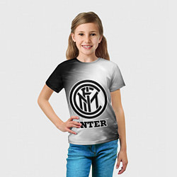 Футболка детская Inter sport на светлом фоне, цвет: 3D-принт — фото 2