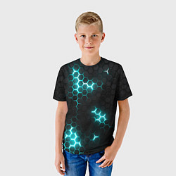 Футболка детская Дед спейс - текстура нанокостюма, цвет: 3D-принт — фото 2