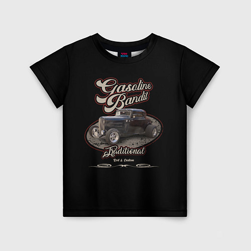 Детская футболка Хотрод Gasoline bandit / 3D-принт – фото 1
