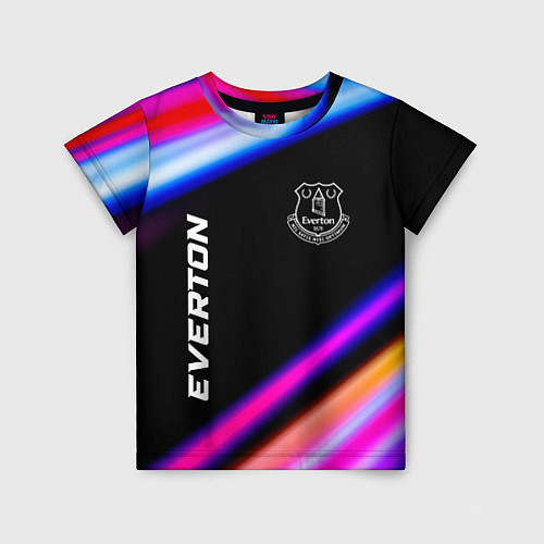 Детская футболка Everton speed game lights / 3D-принт – фото 1