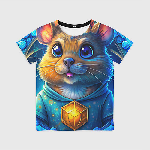 Детская футболка Криптовалютный хомяк / 3D-принт – фото 1