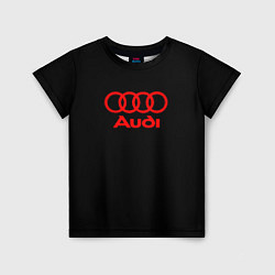 Футболка детская Audi red logo, цвет: 3D-принт