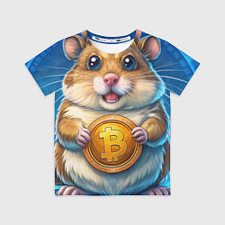 Футболка детская Хомячок с криптой, цвет: 3D-принт