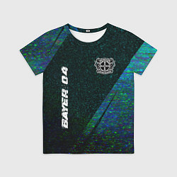 Футболка детская Bayer 04 glitch blue, цвет: 3D-принт