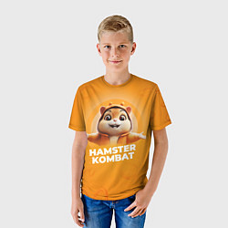 Футболка детская Hamster kombat orange, цвет: 3D-принт — фото 2
