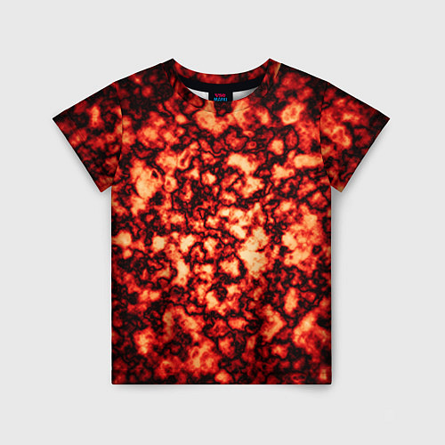 Детская футболка Узор огня / 3D-принт – фото 1