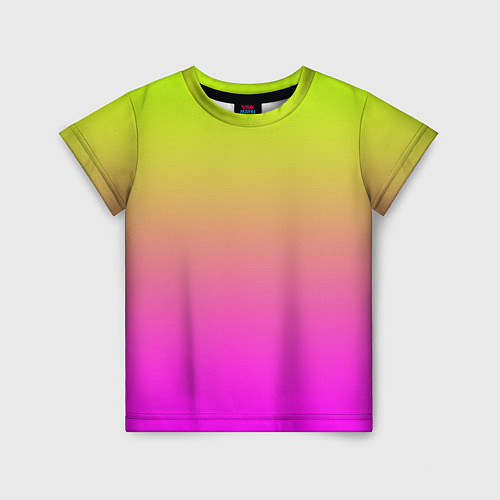 Детская футболка Градиент яркий / 3D-принт – фото 1