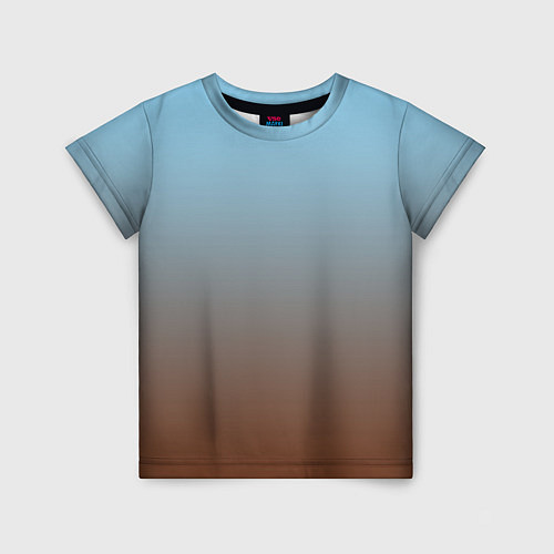 Детская футболка Текстура градиент / 3D-принт – фото 1