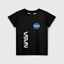 Футболка детская NASA logo usa space, цвет: 3D-принт