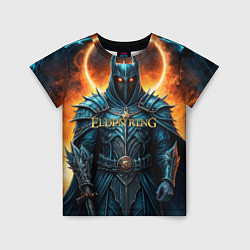 Детская футболка Elden Ring рыцарь в черном