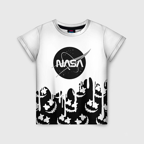 Детская футболка Marshmello x Nasa / 3D-принт – фото 1