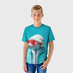 Футболка детская Крыса в шапке, цвет: 3D-принт — фото 2