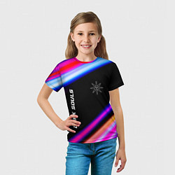 Футболка детская Dark Souls speed game lights, цвет: 3D-принт — фото 2