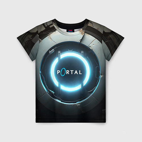 Детская футболка Portal logo game / 3D-принт – фото 1