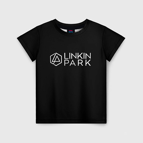 Детская футболка Linkin parrk logo chester / 3D-принт – фото 1
