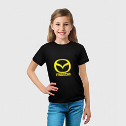 Футболка детская Mazda yellow, цвет: 3D-принт — фото 2