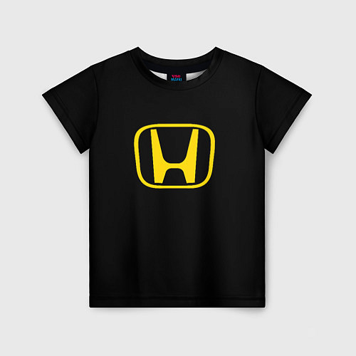 Детская футболка Honda yellow / 3D-принт – фото 1