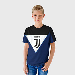 Футболка детская Juventus sport geometry color, цвет: 3D-принт — фото 2