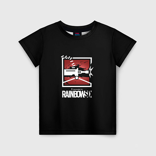 Детская футболка Rainbow six action ubisoft / 3D-принт – фото 1