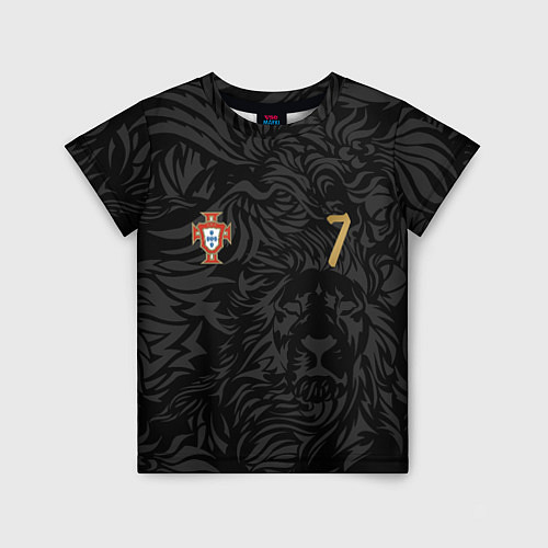 Детская футболка Форма Роналду номер 7 сборная Португалии / 3D-принт – фото 1