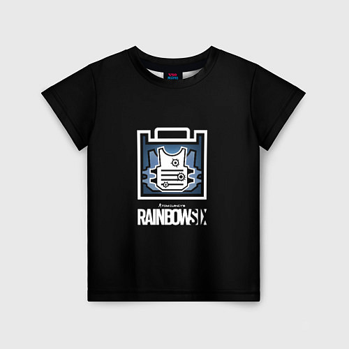 Детская футболка Rainbnow six онлайн шутер / 3D-принт – фото 1