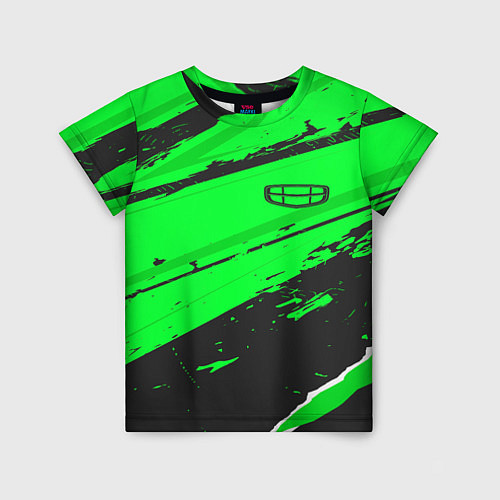 Детская футболка Geely sport green / 3D-принт – фото 1