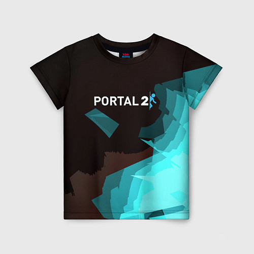Детская футболка Portal abstraction game valve / 3D-принт – фото 1
