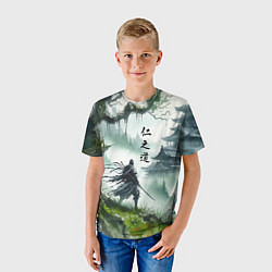 Футболка детская Samurai - ghost of Tsushima, цвет: 3D-принт — фото 2