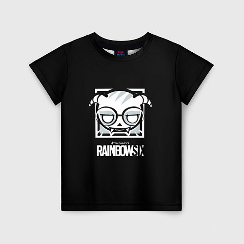 Детская футболка Rainbow six logo games action / 3D-принт – фото 1