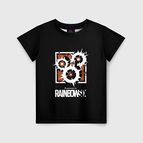 Детская футболка Том Кленси радуга онлайн гейм / 3D-принт – фото 1