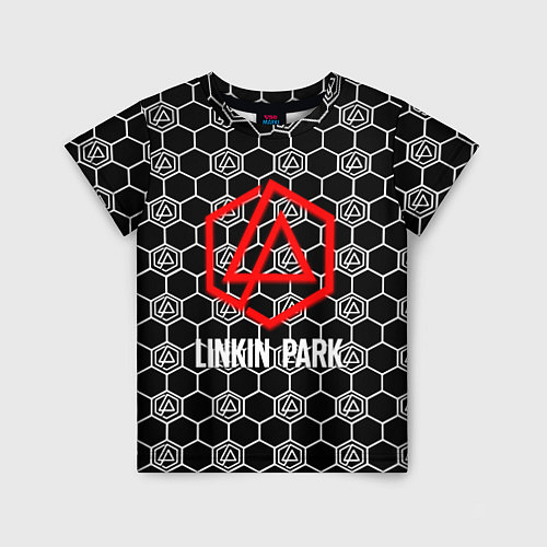 Детская футболка Linkin park logo pattern / 3D-принт – фото 1