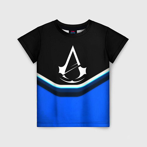 Детская футболка Assassins Creed logo abstergo / 3D-принт – фото 1