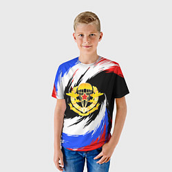 Футболка детская ВДВ - цвета триколора, цвет: 3D-принт — фото 2