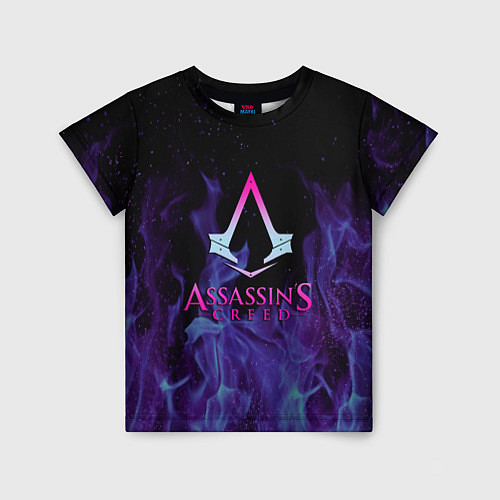 Детская футболка Assassins Creed flame / 3D-принт – фото 1