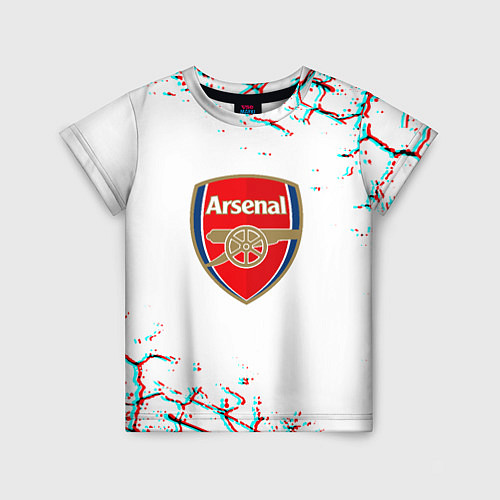 Детская футболка Arsenal fc текстура / 3D-принт – фото 1