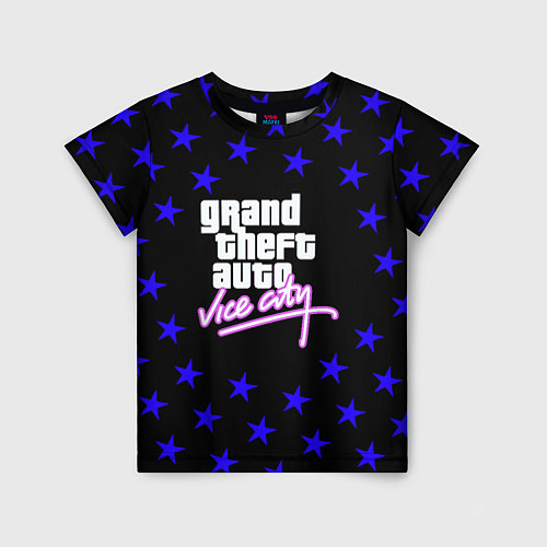 Детская футболка GTA star vice city / 3D-принт – фото 1