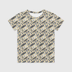 Футболка детская Скейт и граффити, цвет: 3D-принт