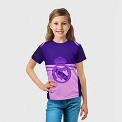 Футболка детская Real Madred geometry sport, цвет: 3D-принт — фото 2