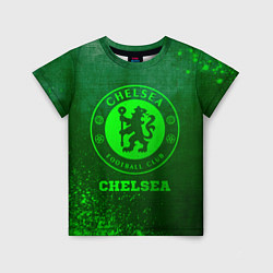Футболка детская Chelsea - green gradient, цвет: 3D-принт