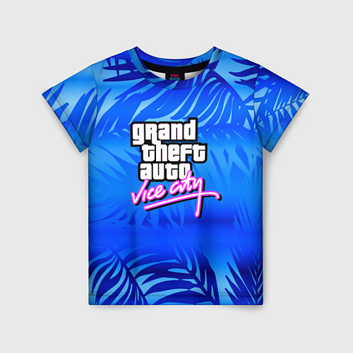 Детская футболка GTA vice city тропики / 3D-принт – фото 1