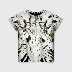 Футболка детская Black and white abstraction, цвет: 3D-принт