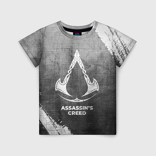 Детская футболка Assassins Creed - grey gradient / 3D-принт – фото 1