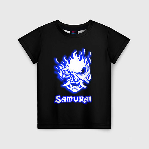 Детская футболка Samurai logo ghost / 3D-принт – фото 1